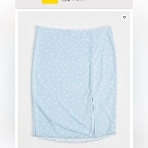 Girl’s Mesh Floral Midi Skirt